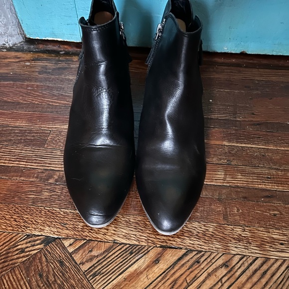 Frye Black Leather Ankle Booties - Picture 2 of 4